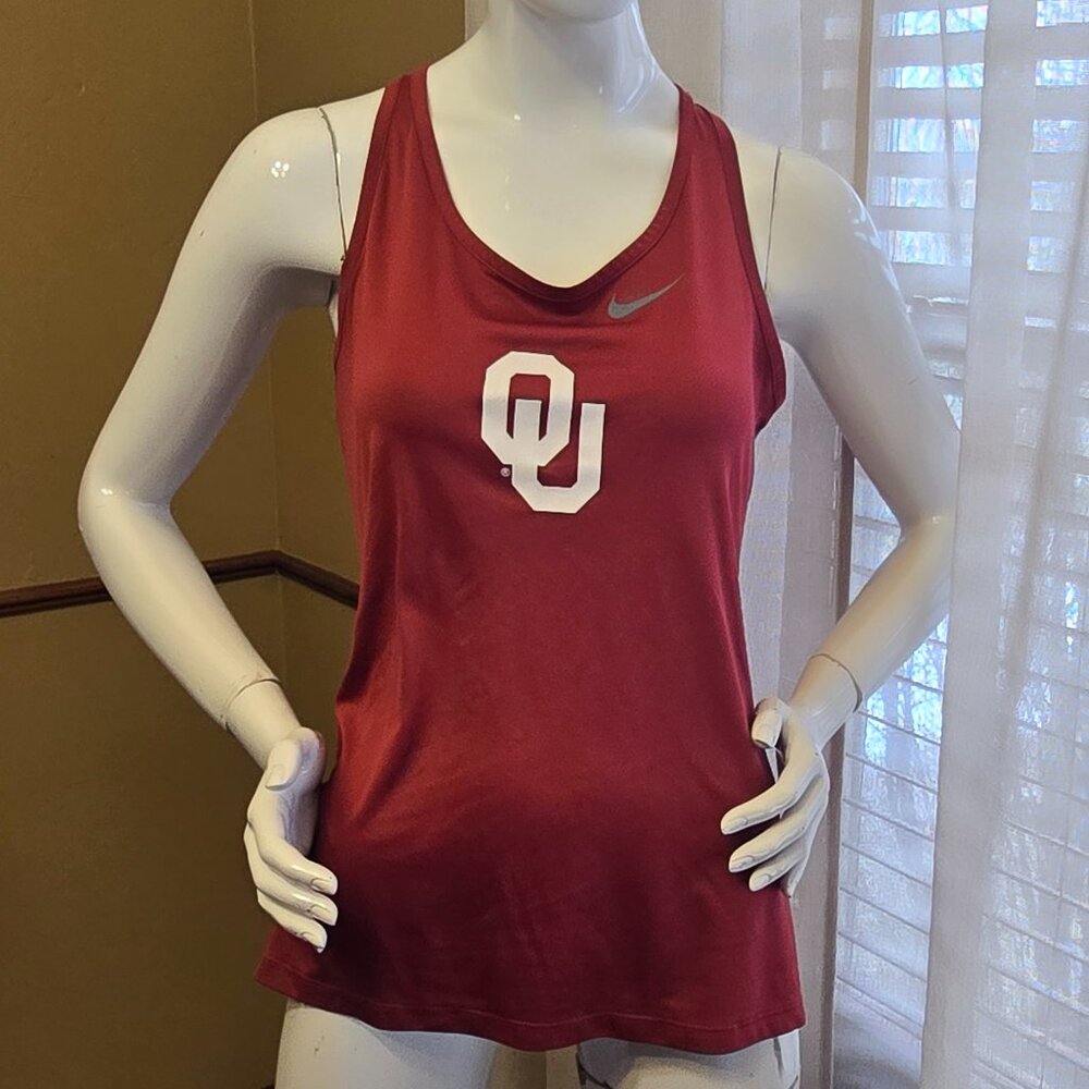 Women's NIKE OU Oklahoma Crimson Tank Size Medium
